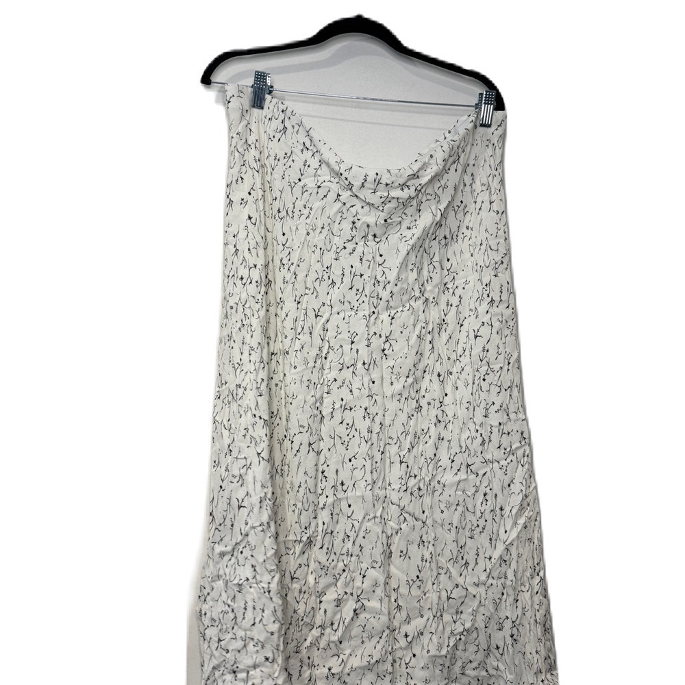 H&M XXL Elegant White and Black Patterned Women's Skirt